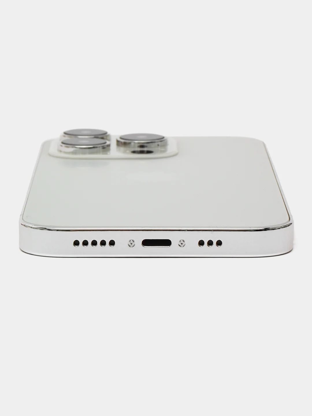 Серебряный муляж - игрушка смартфон iPhone 14 Pro