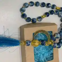 Белый четки автомобильные/тасбих ( в подарочной коробке)