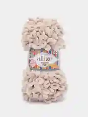 Светло-бежевый пряжа Alize Puffy Fine 5 штук петельки маленькие