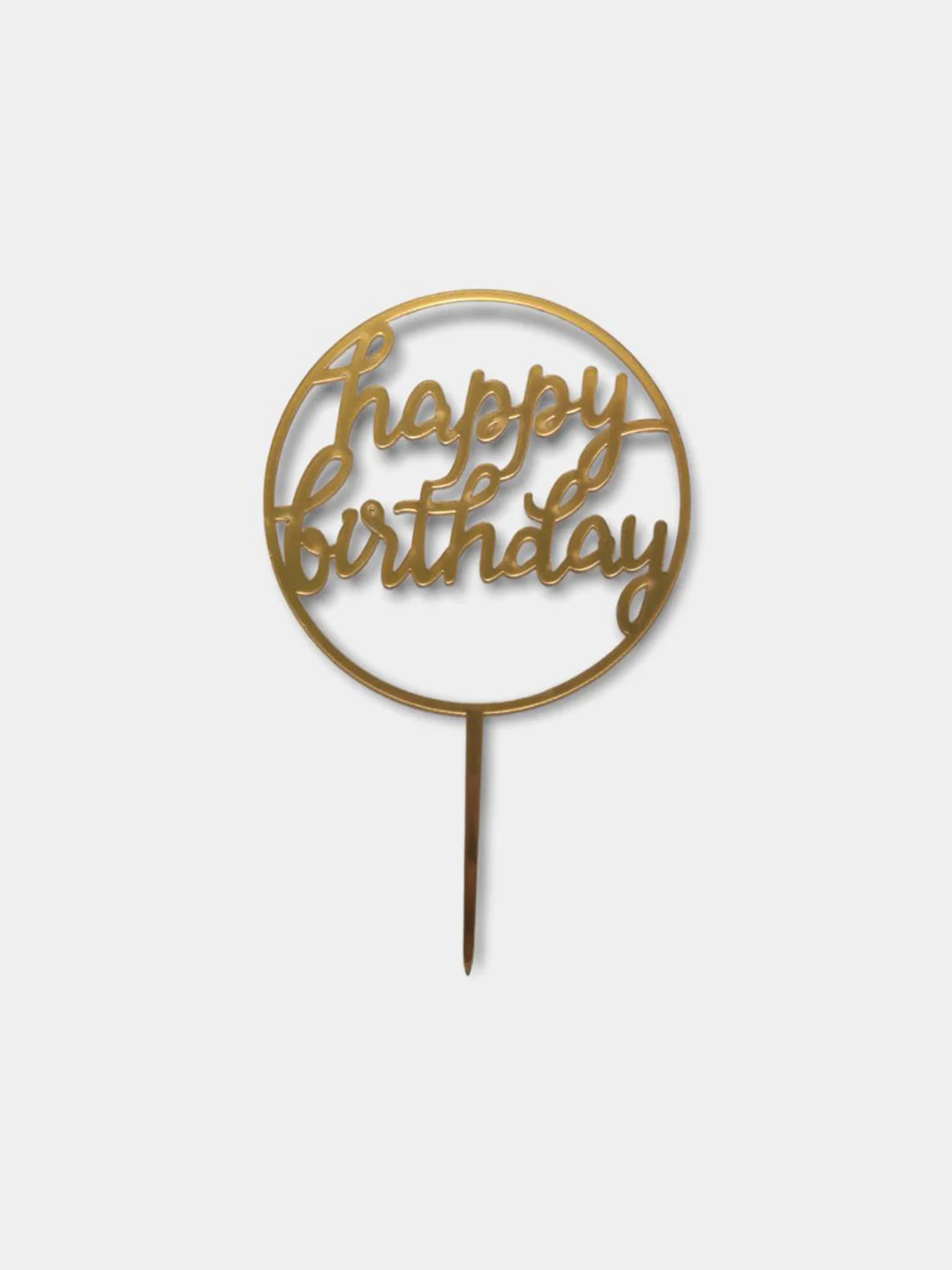 Манго топпер "Happy Birthday" для украшения торта