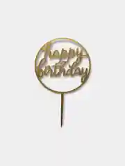 Манго топпер "Happy Birthday" для украшения торта