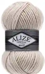 Кремовый пряжа Alize Superlana Maxi
