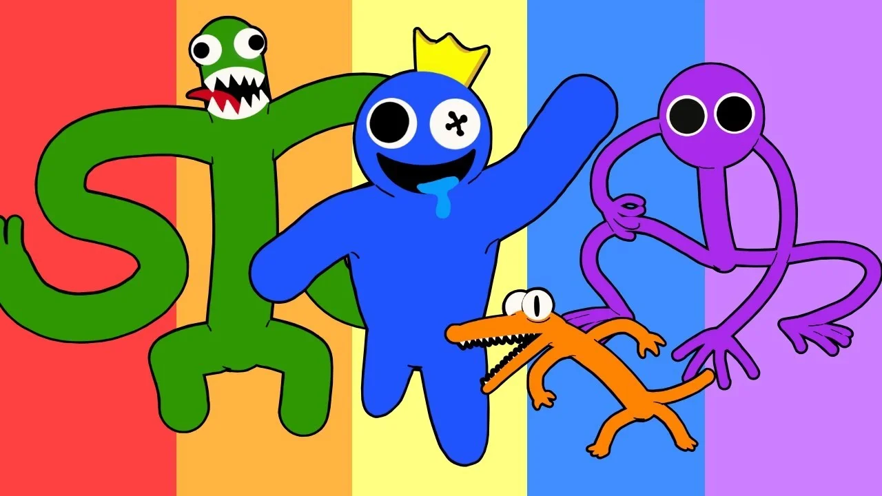 Бордовый радужные друзья , rainbow friends