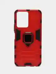 Красный чехол противоударный с кольцом на Vivo Y16 (Виво У16)