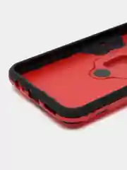 Красный чехол противоударный с кольцом на Vivo T1 (Виво Т1)