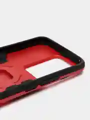 Красный чехол противоударный с кольцом на Vivo T1 (Виво Т1)