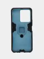 Синий меланж чехол противоударный с кольцом на Vivo Y22 и Vivo Y35 (Виво У22 и Виво У35)