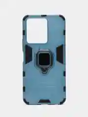 Синий меланж чехол противоударный с кольцом на Vivo Y22 и Vivo Y35 (Виво У22 и Виво У35)