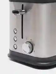 Черный тостер электрический BQ T1005, 900 Вт, 6 РЕЖИМОВ, РАВНОМЕРНОЕ ПОДЖАРИВАНИЕ