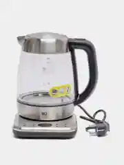 Черный электрочайник с подсветкой BQ KT2047G, 2200 Вт