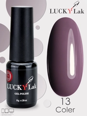 Гель лак для ногтей Luckylak Coler 13, 8 г сиреневый лак для маникюра и педикюра