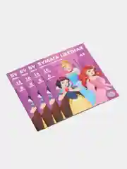Бумага цветная Disney "Принцессы", 16 листов, 8 цветов, наборы по 1, 4, 7 и 10 штук
