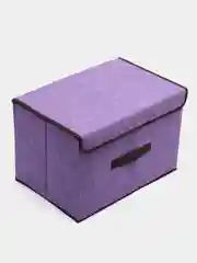 Лавандовый складной тканевый ящик, кофр для хранения вещей