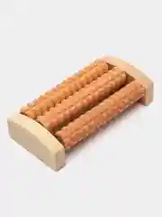Трехрядный роликовый деревянный массажер для ног