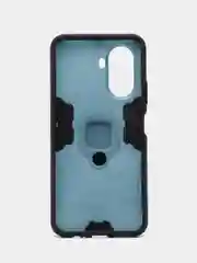 Синий меланж чехол противоударный с кольцом на Huawei Nova Y70 (Хуавей Нова У70)