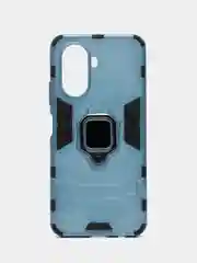 Синий меланж чехол противоударный с кольцом на Huawei Nova Y70 (Хуавей Нова У70)