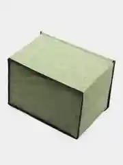 Оливковый складной тканевый ящик, кофр для хранения вещей