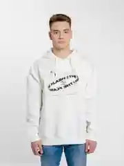 Белый толстовка мужская, худи Koton принт Флеш