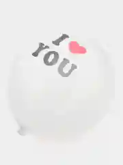 Слоновая кость воздушные шары "Сердечко, I love you", 5 штук, 30 см