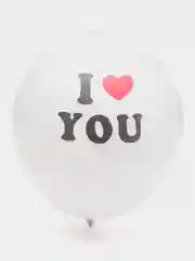 Слоновая кость воздушные шары "Сердечко, I love you", 5 штук, 30 см