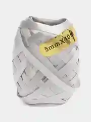 Серебряный лента упаковочная, 0,5 см х 10 м, набор 6 штук