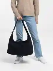 Черный сумка мессенджер, через плечо, унисекс