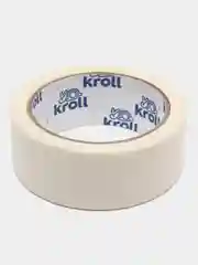Малярная лента, бумажный скотч с липким слоем Kroll, креппированная, 38 мм х 30 м