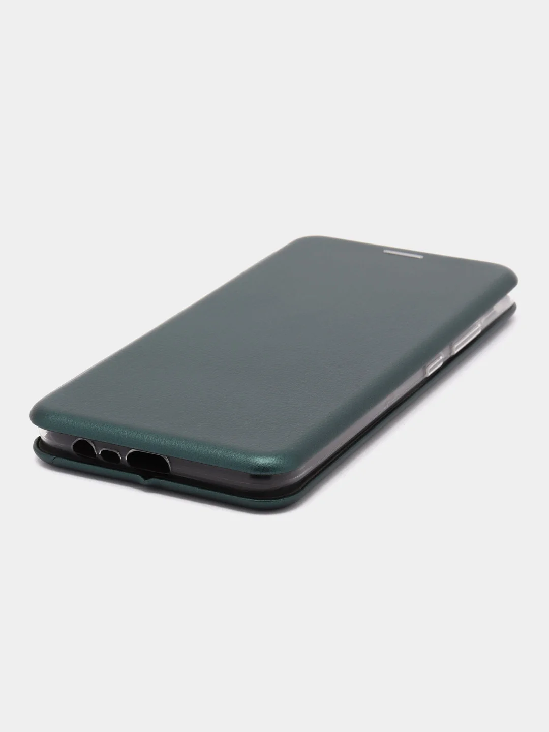 Тёмно-зелёный чехол-книжка на Realme C30, C35, C25 / C25S, C21Y / C25Y