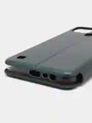 Тёмно-зелёный чехол-книжка на Realme C30, C35, C25 / C25S, C21Y / C25Y