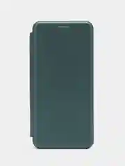 Тёмно-зелёный чехол-книжка на Realme C30, C35, C25 / C25S, C21Y / C25Y