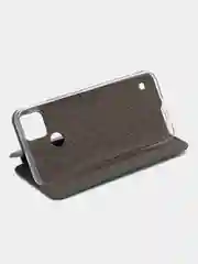 Тёмно-зелёный чехол-книжка на Realme C30, C35, C25 / C25S, C21Y / C25Y