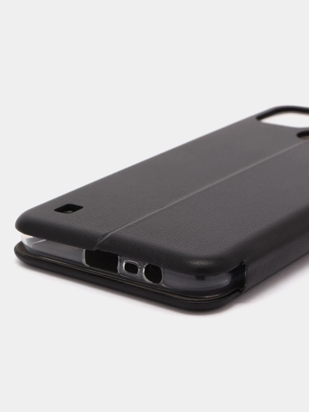 Черный чехол-книжка на Realme C30, C35, C25 / C25S, C21Y / C25Y