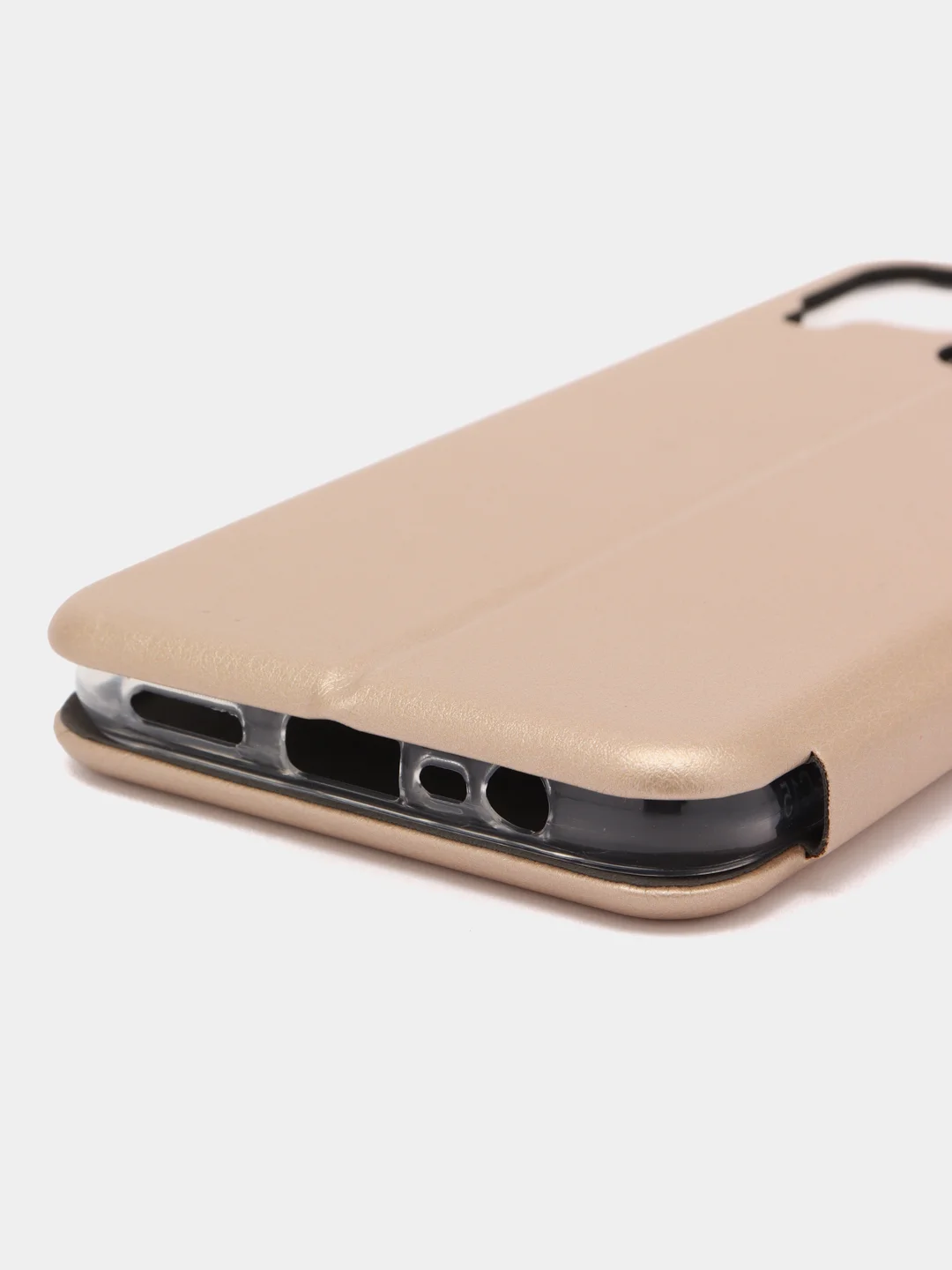 Золотой чехол-книжка на Realme C30, C35, C25 / C25S, C21Y / C25Y