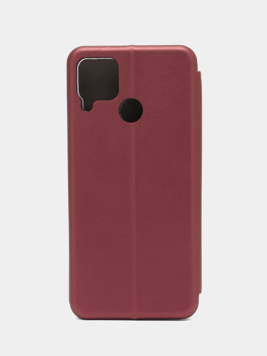 Бордовый чехол-книжка на Realme C30, C35, C25 / C25S, C21Y / C25Y