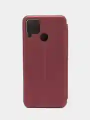 Бордовый чехол-книжка на Realme C30, C35, C25 / C25S, C21Y / C25Y