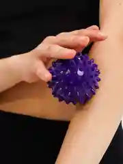 Массажный мяч для МФР, проминания стопы, йоги и фитнеса, мяч с шипами