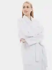 Белый халат женский махровый, хлопок