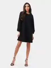 Черный платье женское из вельвета