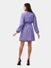 Сиреневый платье женское из вельвета