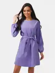 Сиреневый платье женское из вельвета