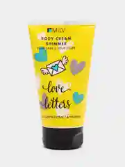 Крем для тела Love Letters, с шиммером , увлажняющий, 150 мл