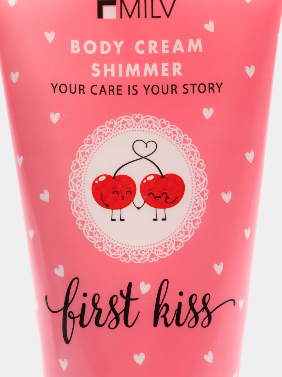 Крем для тела First Kiss, с шиммером, увлажняющий, 150 мл