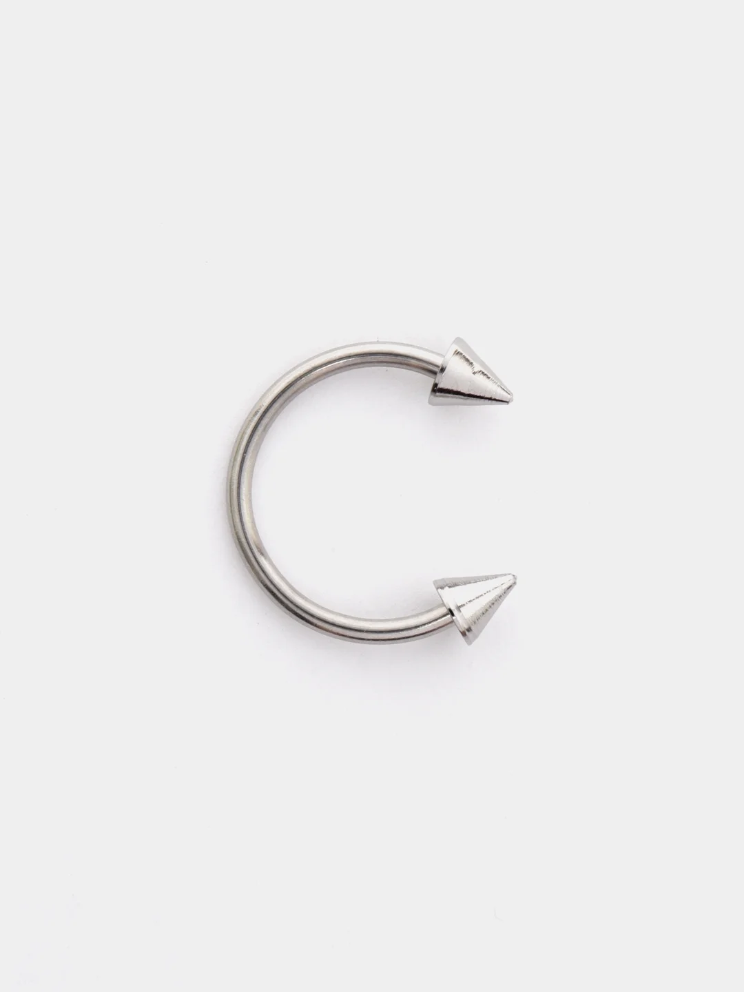 Серебряный циркуляр для пирсинга, 1.2х10х3 мм
