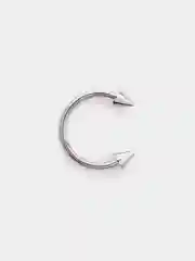 Серебряный циркуляр для пирсинга, 1.2х10х3 мм