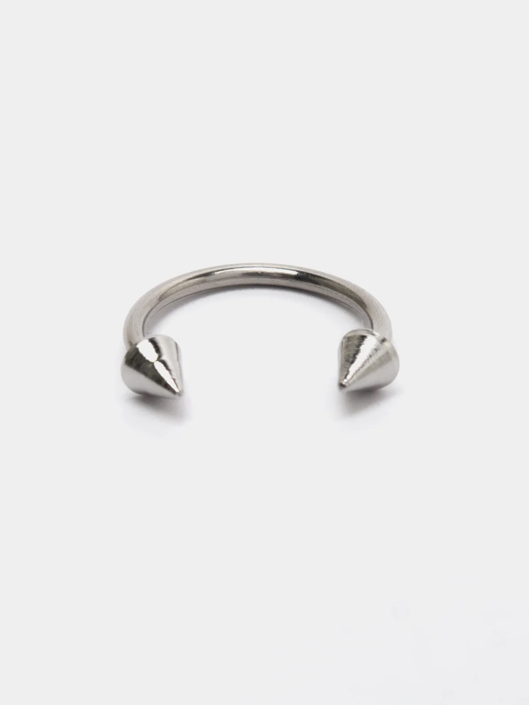 Серебряный циркуляр для пирсинга, 1.2х10х3 мм