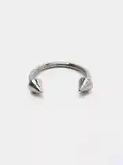Серебряный циркуляр для пирсинга, 1.2х10х3 мм