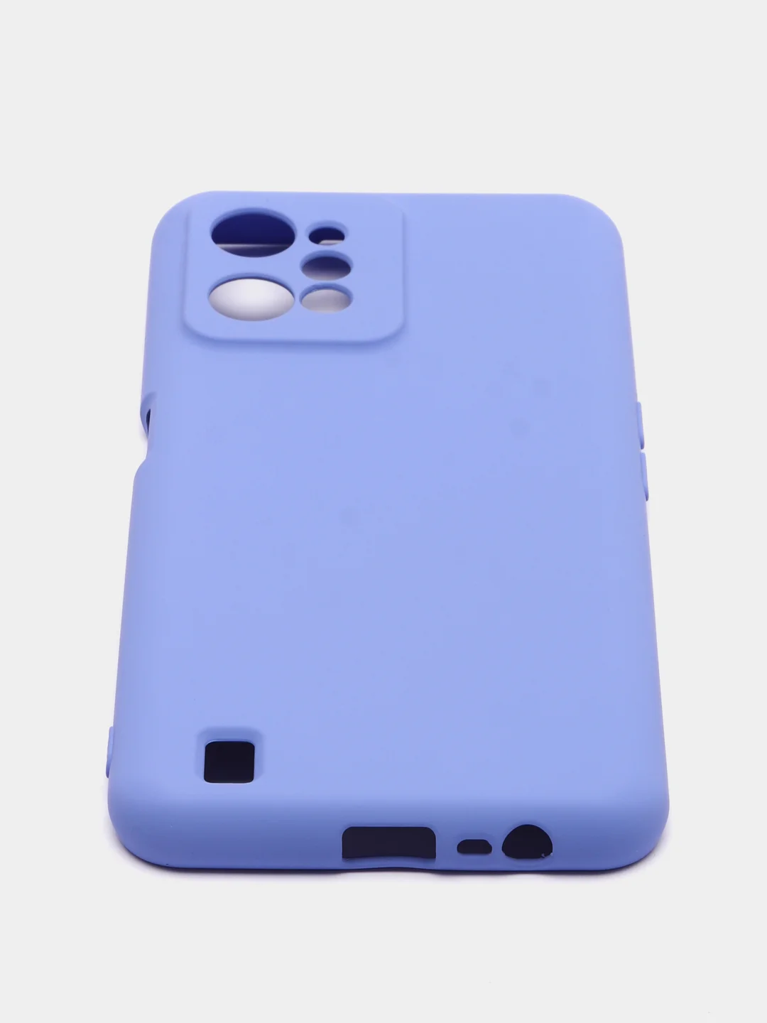 Сиреневый чехол Silicone Cover для Realme C31 / Реалми С30 силиконовый