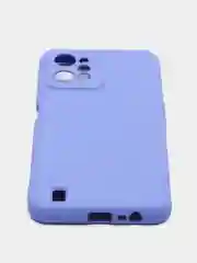 Сиреневый чехол Silicone Cover для Realme C31 / Реалми С30 силиконовый