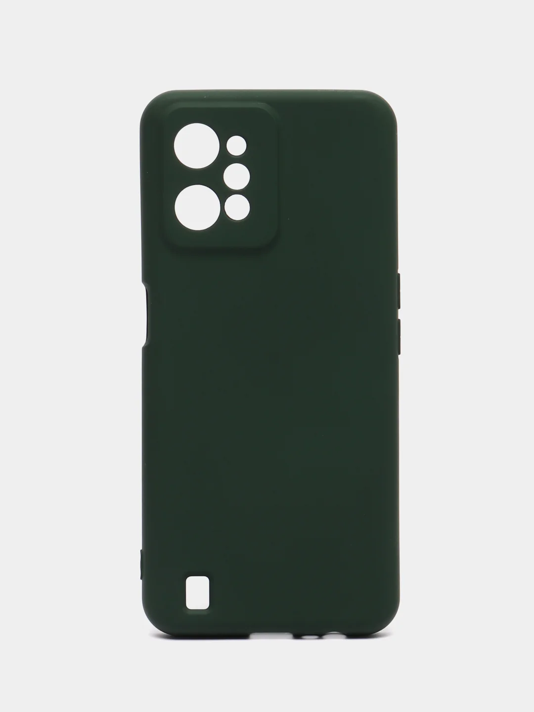 Тёмно-зелёный чехол Silicone Cover для Realme C31 / Реалми С30 силиконовый