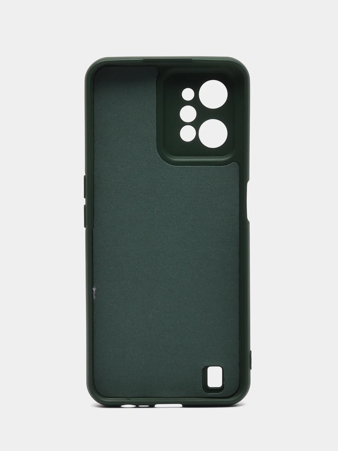 Тёмно-зелёный чехол Silicone Cover для Realme C31 / Реалми С30 силиконовый